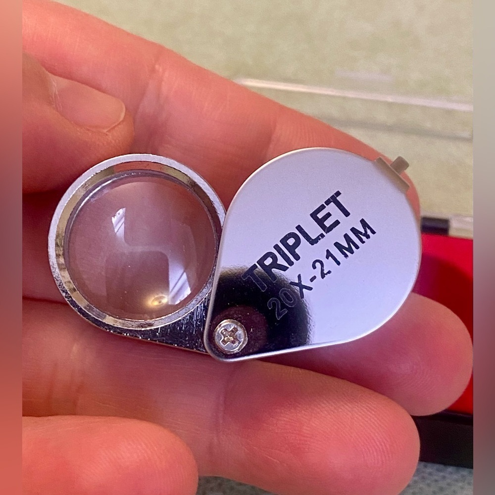 Triplet 20X-21MM Silver Magnifier